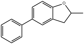 2,3-Dihydro-2-methyl-5-phenylbenzofuran Struktur