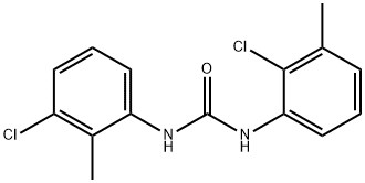 N-(2-クロロ-3-メチルフェニル)-N'-(3-クロロ-2-メチルフェニル)尿素 化学構造式