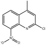 Quinoline, 2-chloro-4-methyl-8-nitro- Struktur