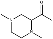 Ethanone,  1-(1,4-dimethyl-2-piperazinyl)- Structure