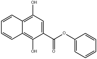 1,4-二羟基-2-萘甲酸苯酯,54978-55-1,结构式