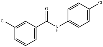 3-氯-N-(4-氯苯基)苯甲酰胺 结构式