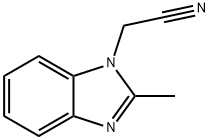 1H-Benzimidazole-1-acetonitrile,2-methyl-(9CI) Struktur