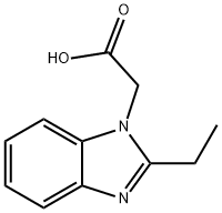 (2-ETHYL-1H-BENZIMIDAZOL-1-YL)ACETIC ACID 化学構造式