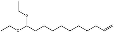 10-ウンデセン-1-アールジエチルアセタール 化学構造式