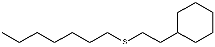 [2-(Heptylthio)ethyl]cyclohexane Structure