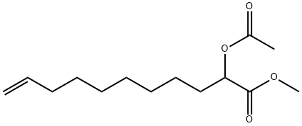 2-(Acetyloxy)-10-undecenoic acid methyl ester Structure