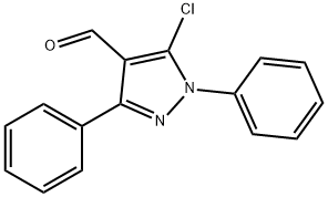 5-氯-1,3-二苯基-1H-吡唑-4-甲醛, 5499-67-2, 结构式