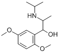 2,5-ジメトキシ-α-[1-(イソプロピルアミノ)エチル]ベンゼンメタノール 化学構造式