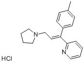 550-70-9 2-[(E)-3-(1-ピロリジニル)-1-(p-トリル)-1-プロペニル]ピリジン·塩酸塩