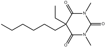 5-Ethyl-5-hexyl-1,3-dimethyl-2,4,6(1H,3H,5H)-pyrimidinetrione 结构式