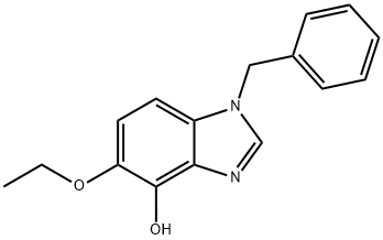 5-エトキシ-1-ベンジル-1H-ベンゾイミダゾール-4-オール 化学構造式