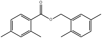2,4-Dimethylbenzoic acid (2,5-dimethylphenyl)methyl ester 结构式