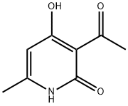 3-acetyl-4-hydroxy-6-methyl-2-pyridone Struktur