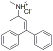 CITALOPRAM  RELATED  COMPOUND  F  (200 MG) (DIMETHYL-(1-METHYL-3,3-DIPHENYL-ALLYL)-AMINE HYDROCHLORIDE) Struktur