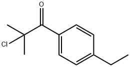2-Chloro-1-(4-ethylphenyl)-2-methyl-1-propanone 结构式