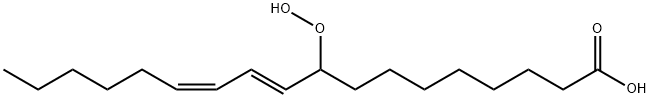 (10E,12Z)-9-hydroperoxyoctadeca-10,12-dienoic acid Structure