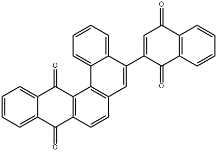 5-(1,4-Dihydro-1,4-dioxonaphthalen-2-yl)dibenzo[b,g]phenanthrene-9,14-dione,55024-85-6,结构式