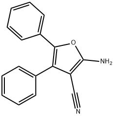 2-氨基-4,5-二苯基-3-呋喃甲腈, 5503-73-1, 结构式