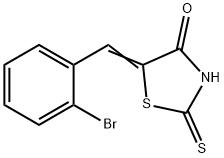 5-[(2-bromophenyl)methylidene]-2-sulfanylidene-thiazolidin-4-one Structure