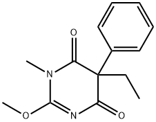 5-Ethyl-2-methoxy-1-methyl-5-phenyl-4,6(1H,5H)-pyrimidinedione 结构式