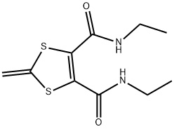 N,N'-Diethyl-2-methylene-1,3-dithiole-4,5-dicarboxamide Structure