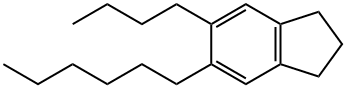 5-Butyl-6-hexyl-2,3-dihydro-1H-indene,55030-45-0,结构式