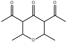 3,5-Diacetyl-2,3,5,6-tetrahydro-2,6-dimethyl-4H-pyran-4-one,55030-66-5,结构式