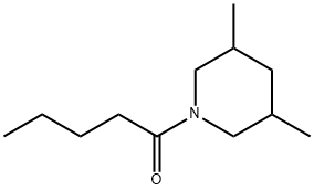 Piperidine, 3,5-dimethyl-1-(1-oxopentyl)- (9CI) Structure