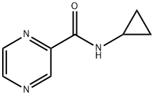 Pyrazinecarboxamide, N-cyclopropyl- (9CI) Structure