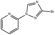2-(3-BROMO-1H-1,2,4-TRIAZOL-1-YL)PYRIDINE, 550363-95-6, 结构式