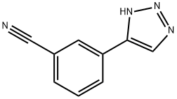 3-(1H-1,2,3-トリアゾール-4-イル)ベンゾニトリル 化学構造式