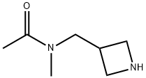 Acetamide, N-(3-azetidinylmethyl)-N-methyl- (9CI) 结构式