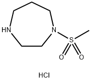 1-(甲基磺酰基)高哌嗪 盐酸盐 结构式