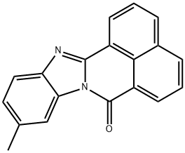 10-Methyl-7H-benzimidazo[2,1-a]benz[de]isoquinolin-7-one Struktur