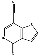 4-OXO-4,5-DIHYDRO-THIENO[3,2-C]PYRIDINE-7-CARBONITRILE, 55040-34-1, 结构式