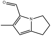 1H-Pyrrolizine-5-carboxaldehyde, 2,3-dihydro-6-methyl- (9CI) 化学構造式