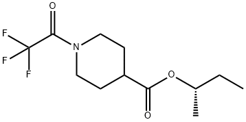 55044-14-9 1-(Trifluoroacetyl)-4-piperidinecarboxylic acid (S)-1-methylpropyl ester