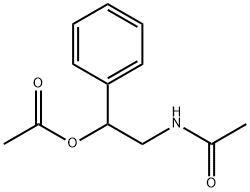 N-[2-(Acetyloxy)-2-phenylethyl]acetamide Structure