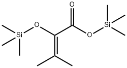 3-メチル-2-[(トリメチルシリル)オキシ]-2-ブテン酸トリメチルシリル 化学構造式