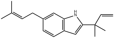 55045-00-6 2-(1,1-Dimethyl-2-propenyl)-6-(3-methyl-2-butenyl)-1H-indole