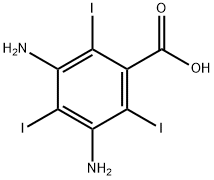 3,5 - 二氨基-2,4,6 - 三碘苯甲酸, 5505-16-8, 结构式