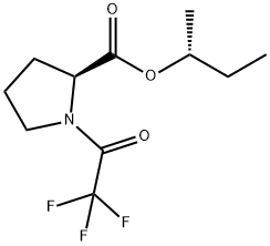 1-(Trifluoroacetyl)-L-proline 1-methylpropyl ester,55056-63-8,结构式