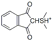 DIMETHYLSULFONIUM 1,3-DIOXOINDAN-2-YLIDE 化学構造式