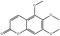 5,6,7-三甲氧基香豆素,55085-47-7,结构式