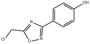 4-(5-(氯甲基)-1,2,4-恶二唑-3-基)苯酚, 5509-32-0, 结构式