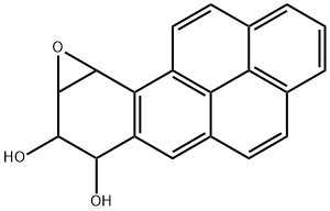 7,8-Dihydro-7,8-dihydroxybenzo(a)pyrene 9,10-oxide Structure