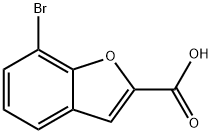 7-BROMO-1-BENZOFURAN-2-CARBOXYLICACID Struktur