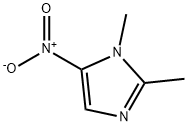 1,2-Dimethyl-5-nitroimidazole Struktur
