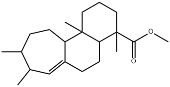 2,3,4,4a,5,6,8,9,10,11,11a,11b-ドデカヒドロ-4,8,9,11b-テトラメチル-1H-シクロヘプタ[a]ナフタレン-4-カルボン酸メチル 化学構造式
